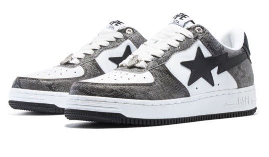 A Bathing Ape Bape Sta "Snake Skin" Black