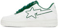 A Bathing Ape Bape Sta  "Patent Leather White Green"