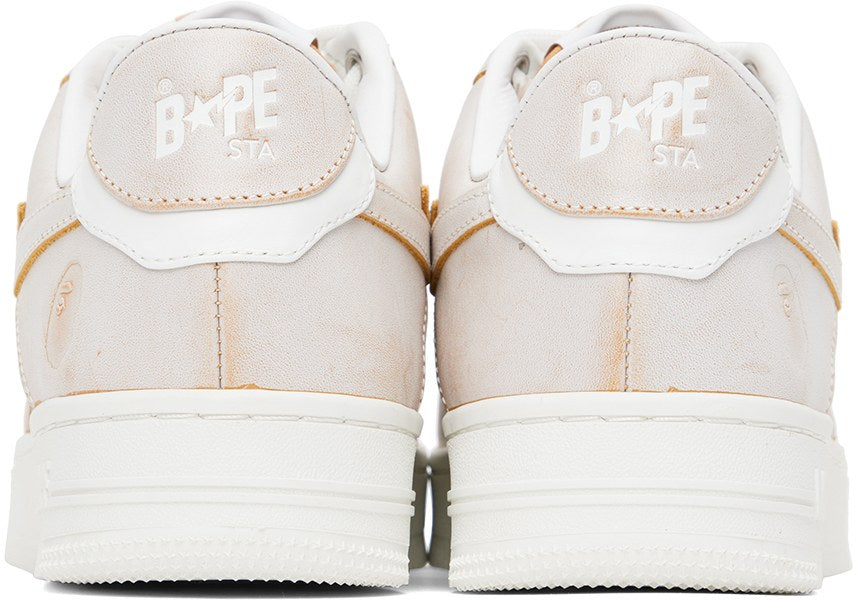 A Bathing Ape Bape Sta "Wear Away Paint" Beige