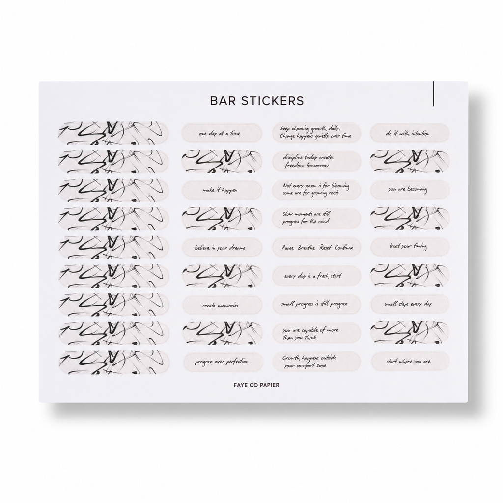 Bar Planner Sticker