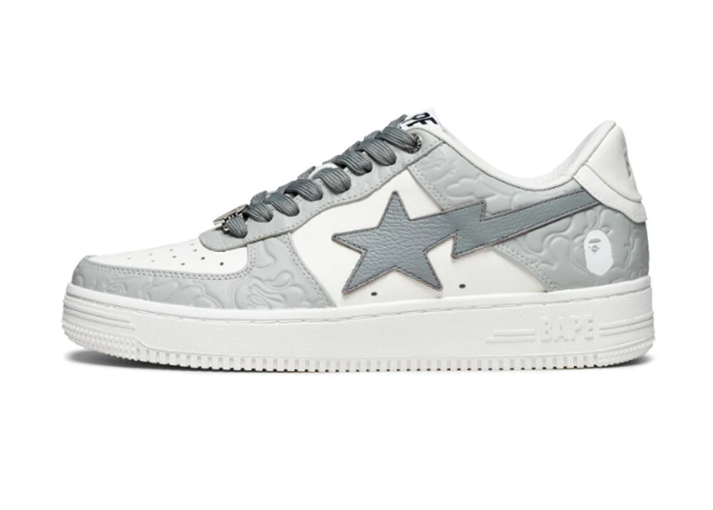A Bathing Ape Bape Sta "#4 Line Camo White Grey"